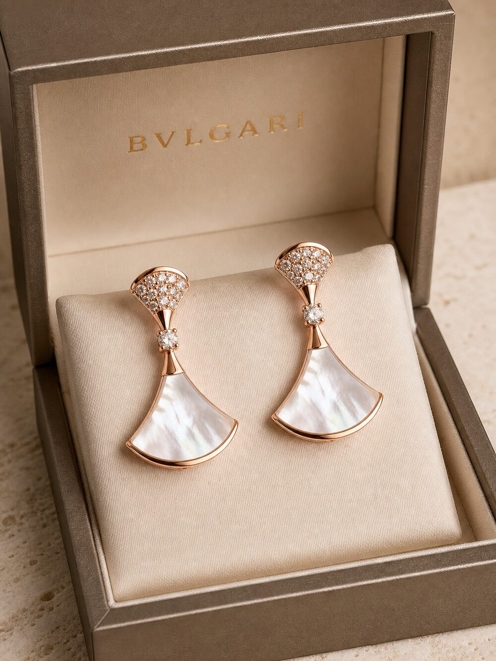 Bulgari Refined Statement Earrings Style 6 | New with Box - Picture 3 of 9